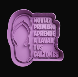 Chancla-Novia? Primero aprende a lavar tus calzones Cortador de Galletas