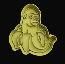 Chimpanzini Bananini Cortador de Galletas