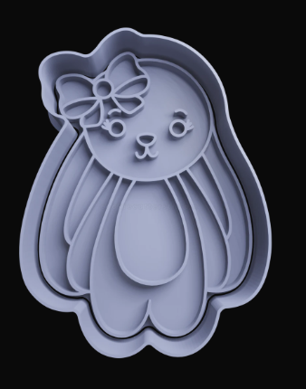 Coneja con Moño Cortador de Galletas