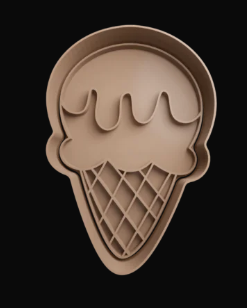 Cono de Helado Cortador de Galletas