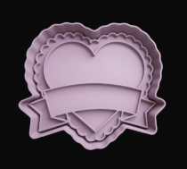 Corazón con etiqueta Cortador de Galletas