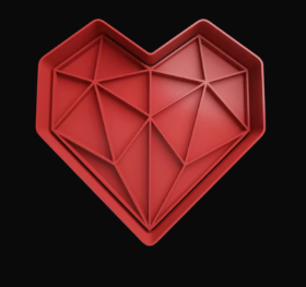 Corazón Diamante Cortador de Galletas