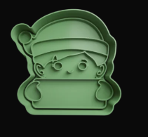 Duende con Etiqueta Cortador de Galletas