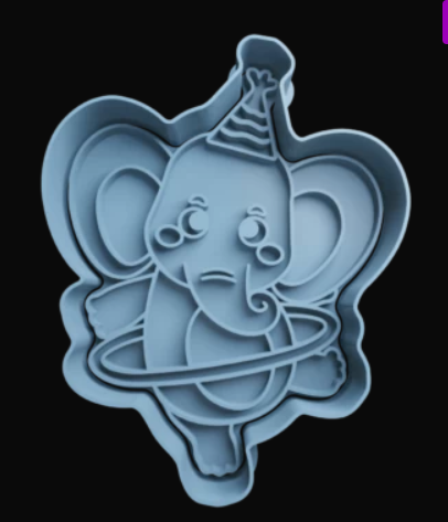 Elefante de Circo Cortador de Galletas