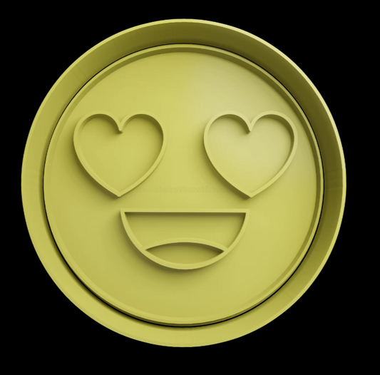 Emoji Enamorado Cortador de Galletas