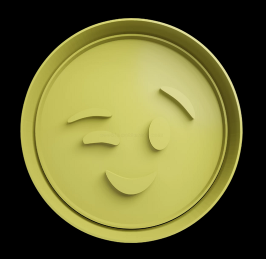 Emoji Guiño Cortador de Galletas
