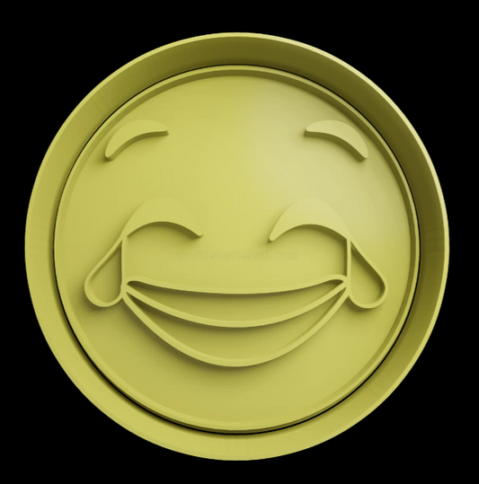 Emoji Llorando de Risa Cortador de Galletas