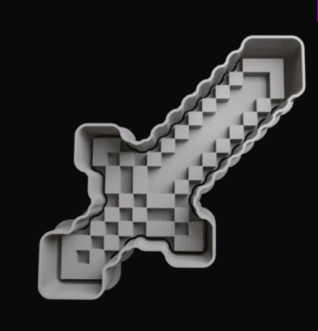 Espada Minecraft Cortador de Galletas
