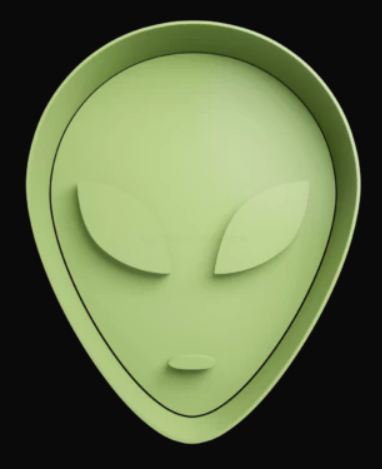 Extraterrestre cabeza Cortador de Galletas