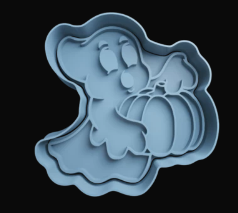 Fantasma con Calabaza Cortador de Galletas