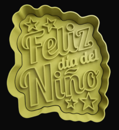 Felíz día del niño estrella Cortador de Galletas