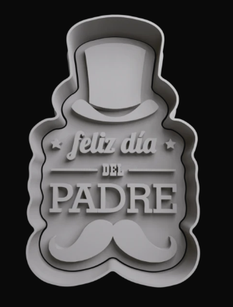 Feliz dia del Padre con Sombrero Cortador de Galletas