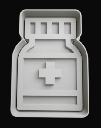 Frasco de Medicina Cortador de Galletas