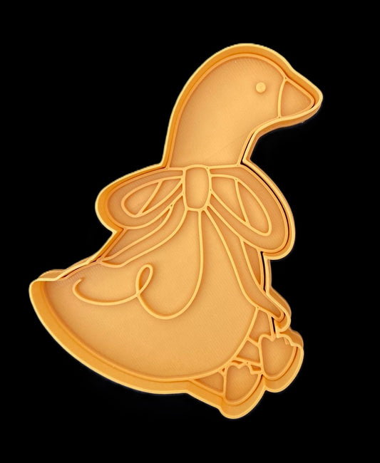 Ganso con moño Cortador de Galletas