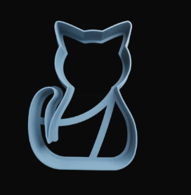 Gato Silueta Cortador de Galletas