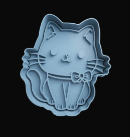 Gato con Moño Cortador de Galletas