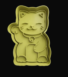 Gato de la Fortuna Cortador de Galletas