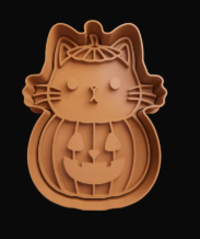 Gato en Calabaza Cortador de Galletas