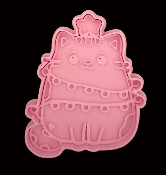 Gato Pusheen Navidad Cortador de Galletas