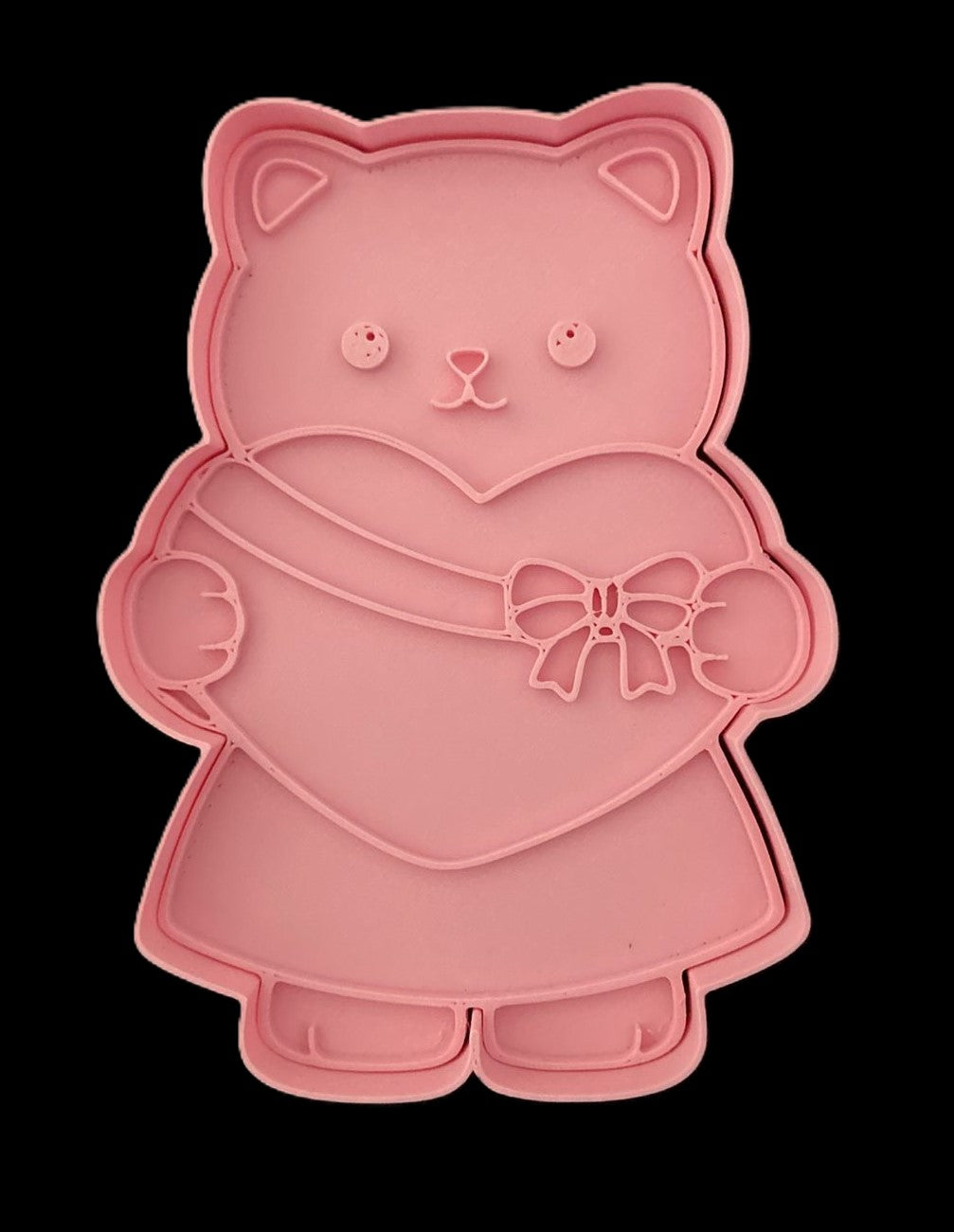Ternurin Gato con regalo corazón Cortador de Galletas