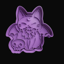 Gato vampiro Cortador de Galletas