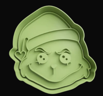 Grinch cabeza Cortador de Galletas