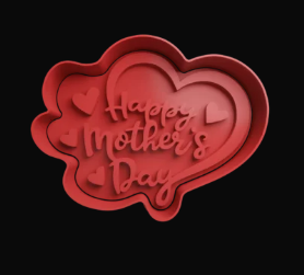 Happy Mother´s Day Corazón Cortador de Galletas