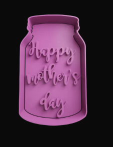 Happy Mother´s Day Frasco Cortador de Galletas