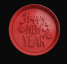 Happy New Year circulo Cortador de Galletas