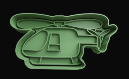 Helicóptero Cortador de Galletas