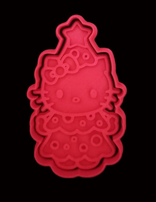 Hello Kitty Árbol de Navidad Cortador de Galletas