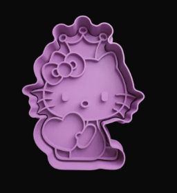 Hello Kitty con Corona Cortador de Galletas