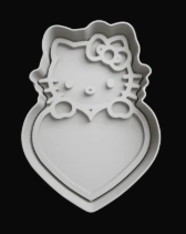 Hello Kitty corazón Cortador de Galletas
