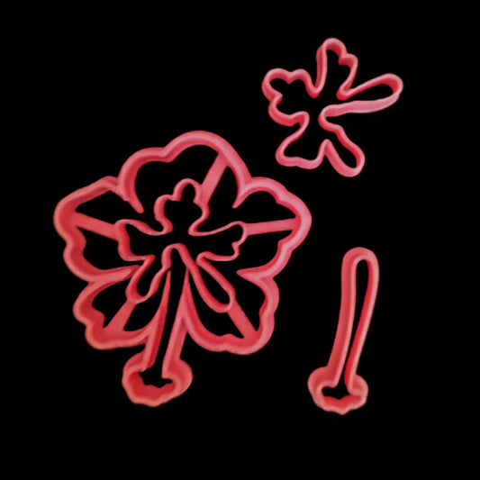 Flor Hibiscus 3 piezas Cortador de Galletas