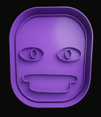 Hombre Morado Cortador de Galletas