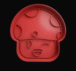 Hongo con cara Feliz Cortador de Galletas