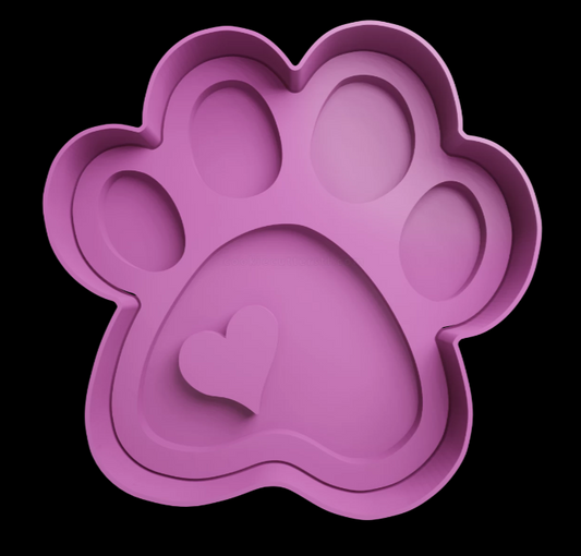 Huella Perro corazón Cortador de Galletas
