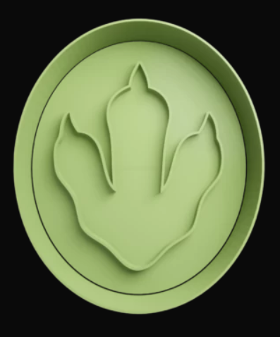 Huella de Dinosaurio Cortador de Galletas