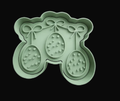 Huevos de Pascua colgantes Cortador de Galletas