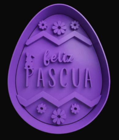Huevo Pascua flor Cortador de Galletas