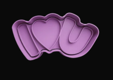 I Love U Cortador de Galletas