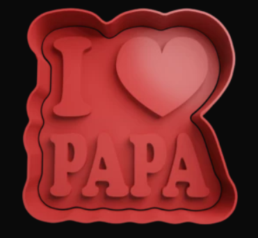 I Love Papa Cortador de Galletas