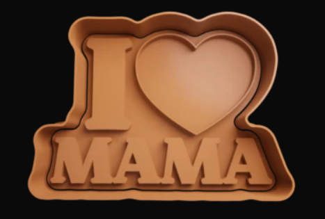 I Love Mamá Cortador de Galletas