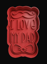I Love My Dad Cortador de Galletas