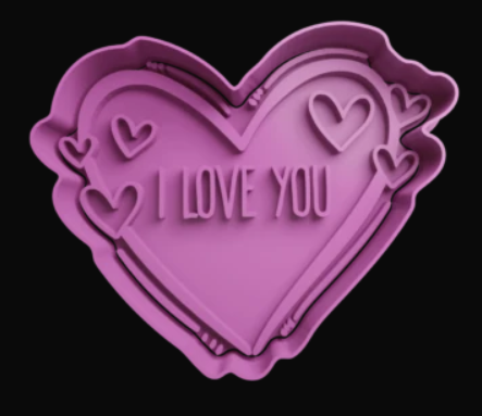 I love You Corazón Cortador de Galletas