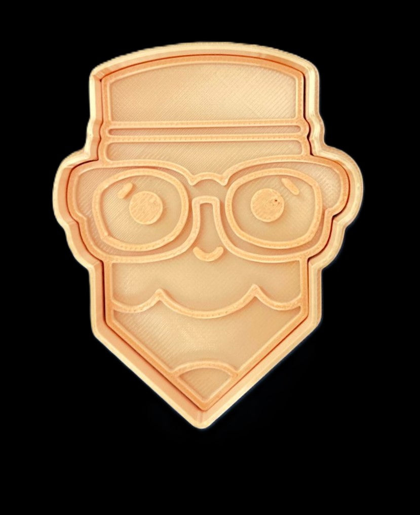 Lápiz con Anteojos Cortador de Galletas