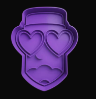 Lápiz con lentes de Corazón Cortador de Galletas
