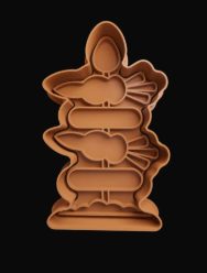 Letrero de Zanahoria Cortador de Galletas