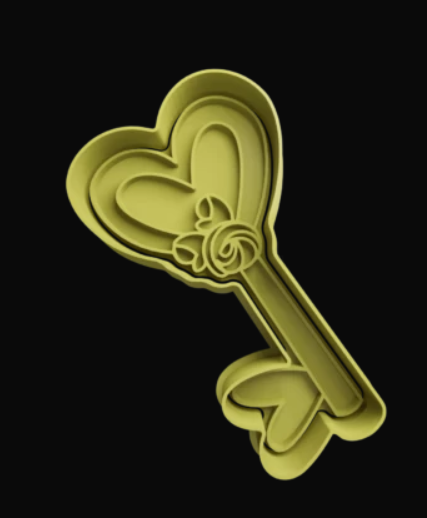Llave con Corazón Cortador de Galletas