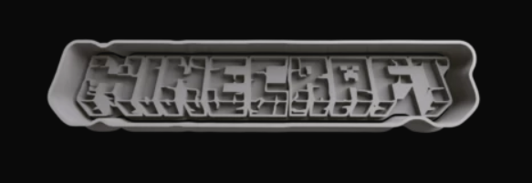 Minecraft Logo Cortador de Galletas